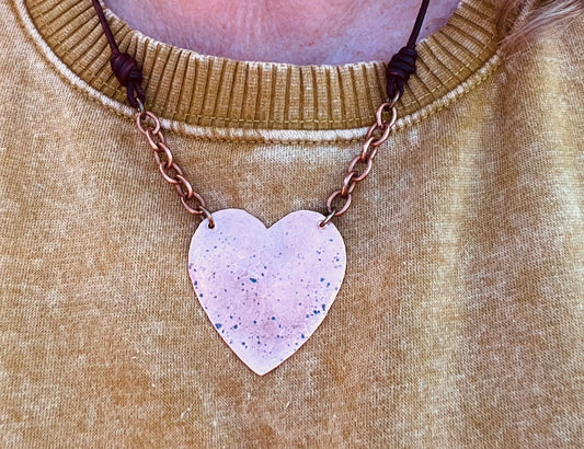 Copper Heart Necklace